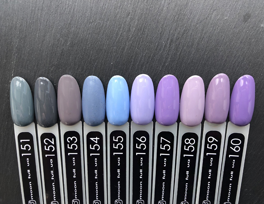 MOON FULL color Gel polish No. 153 gel-varnish (gray-lilac, enamel), 8 ml