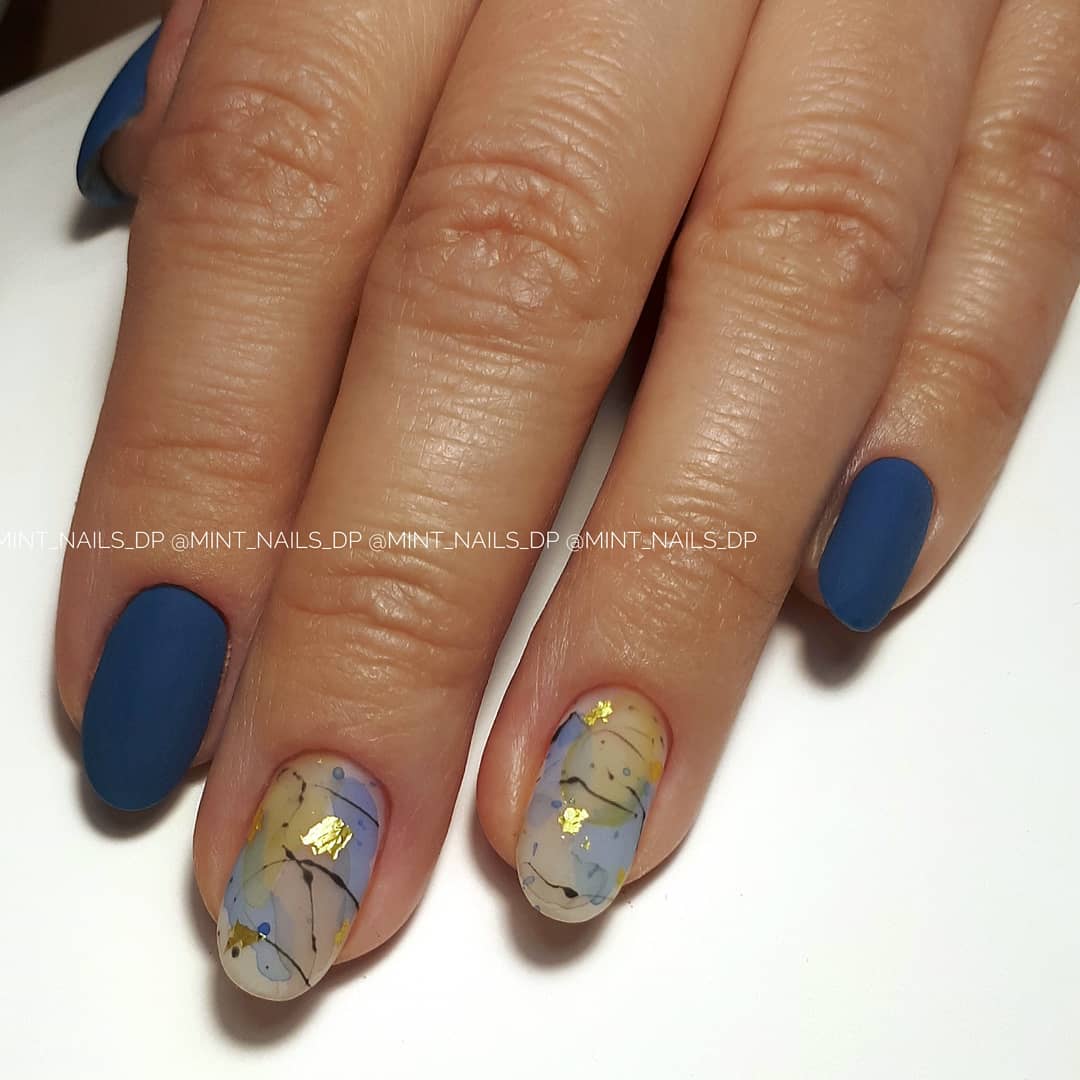 Kira Nails gel varnish No. 080 (dark azure, enamel), 6 ml