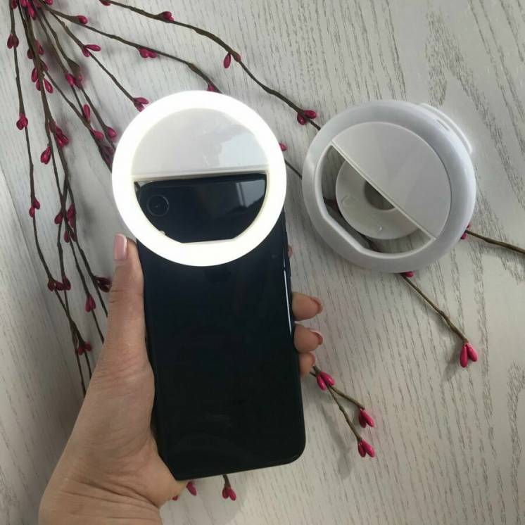 Selfie Ring Light - LED ring for photos, white