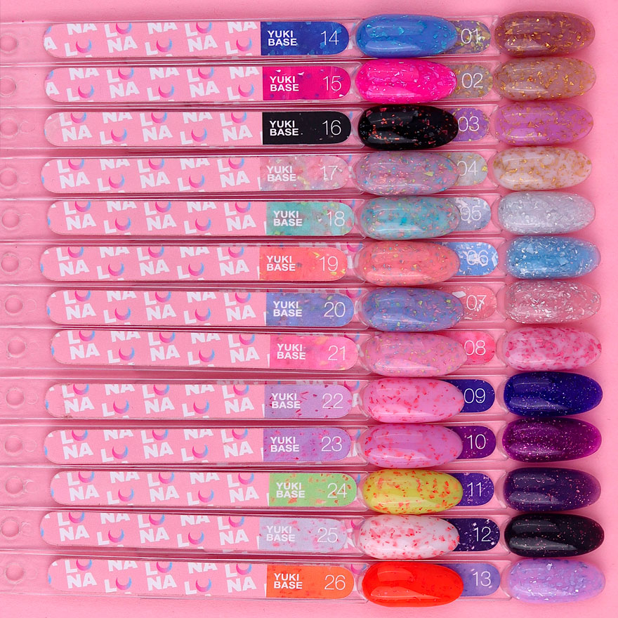 LUNA Yuki Base No. 9 (navy blue with pink leaf), 13 ml LUNA Yuki Base No. 9 (navy blue with pink leaf), 13 ml