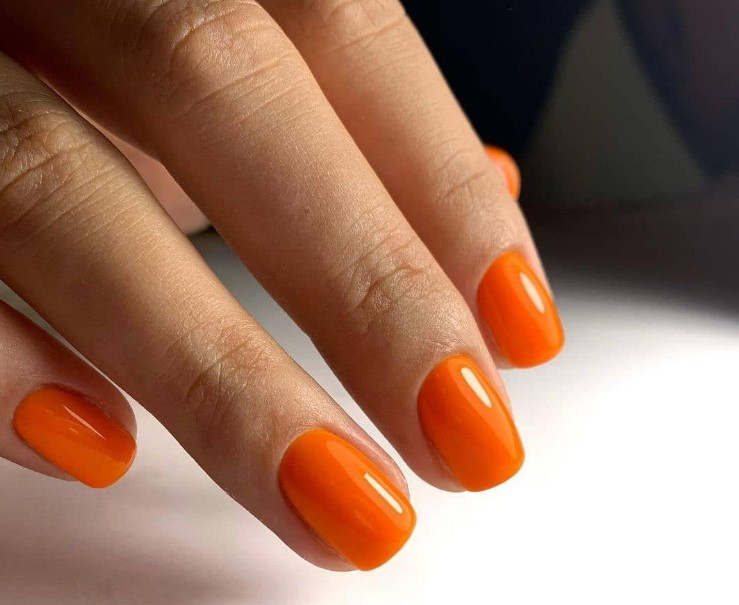 Гель-лак MOON FULL Neon color Gel polish №704 (помаранчевий, неон), 8 мл