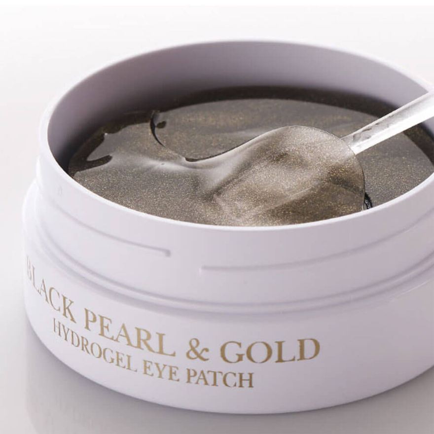 FARMSTAY Black Pearl & Gold Hydrogel Eye Patch - Патчі для очей з чорним перлами, 60 шт FARMSTAY Black Pearl & Gold Hydrogel Eye Patch - Патчі для очей з чорним перлами, 60 шт