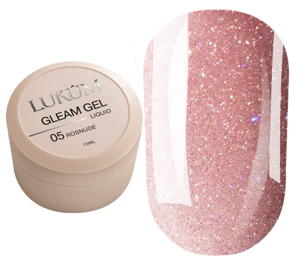 Lukum Гель для нігтів Liquid Gleam Gel 05, 15 мл
