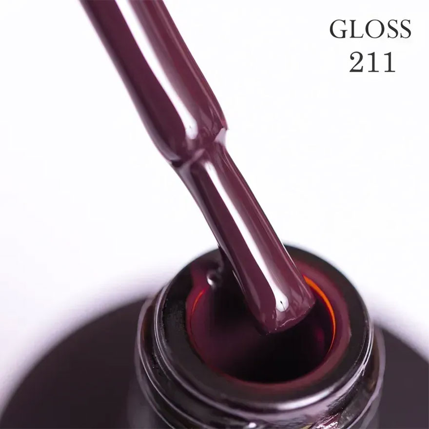 Gloss Gel polish No. 121 gel-varnish (pink translucent, for a jacket, enamel), 11 ml
