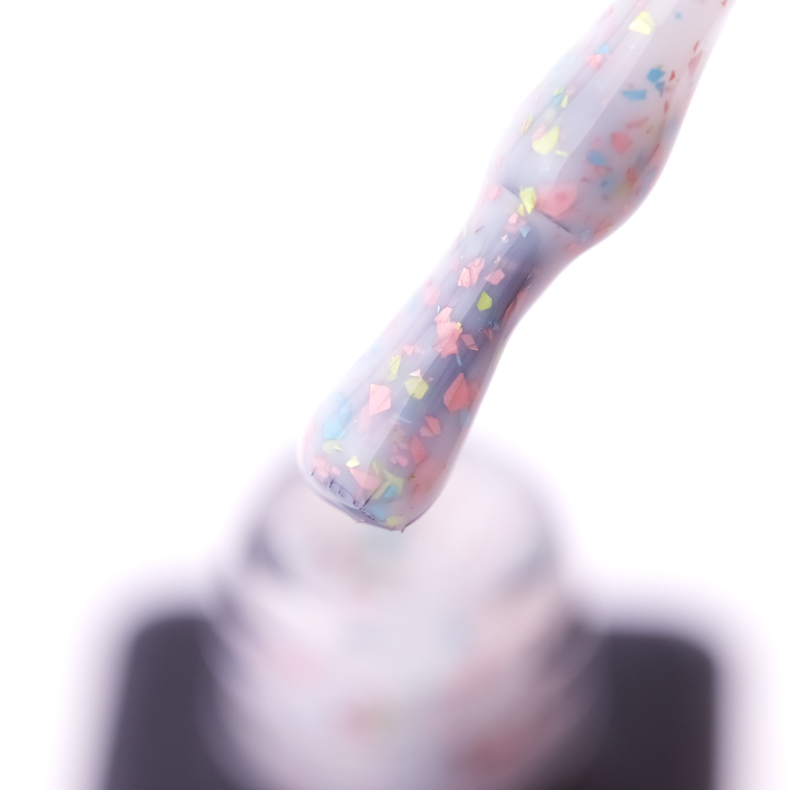 ReformA Cover Base Rainbow Flakes - базовое покрытие (молочно с разноцветною поталью) , 10 мл