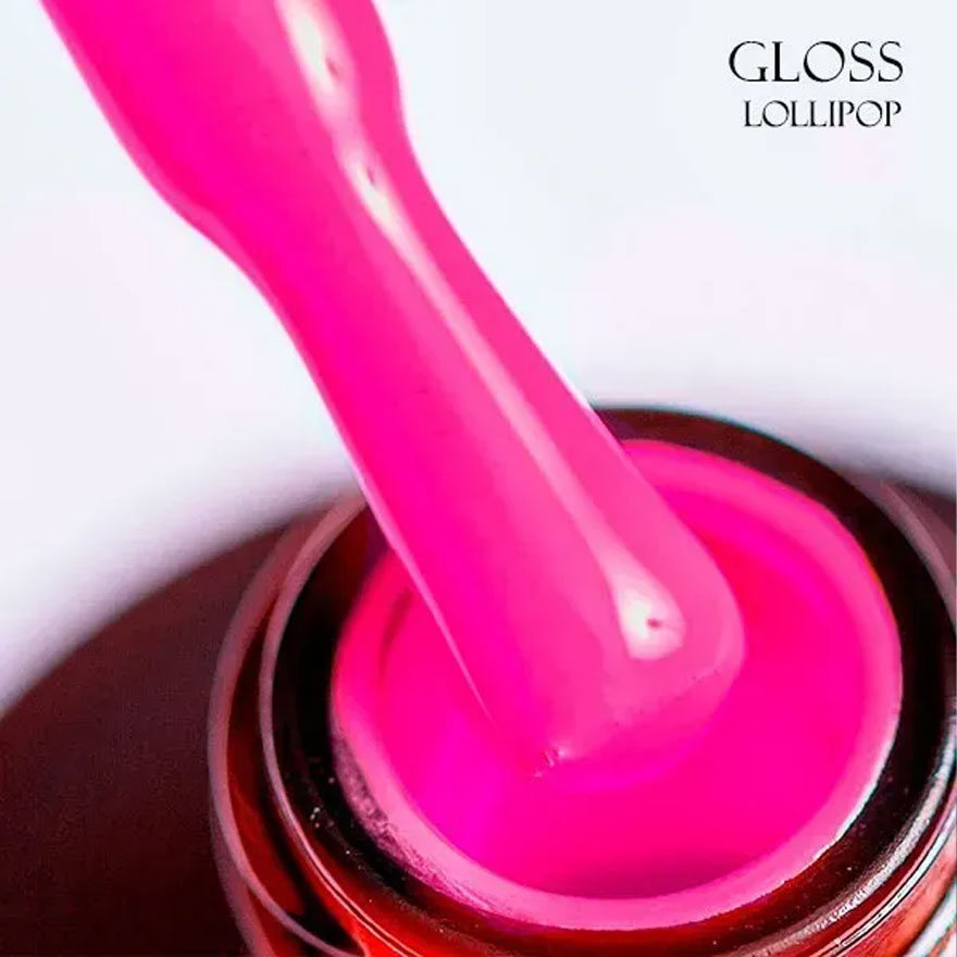 Гель-лак GLOSS Lollipop 501 (яскраво- рожевий неоновий), 11 мл
