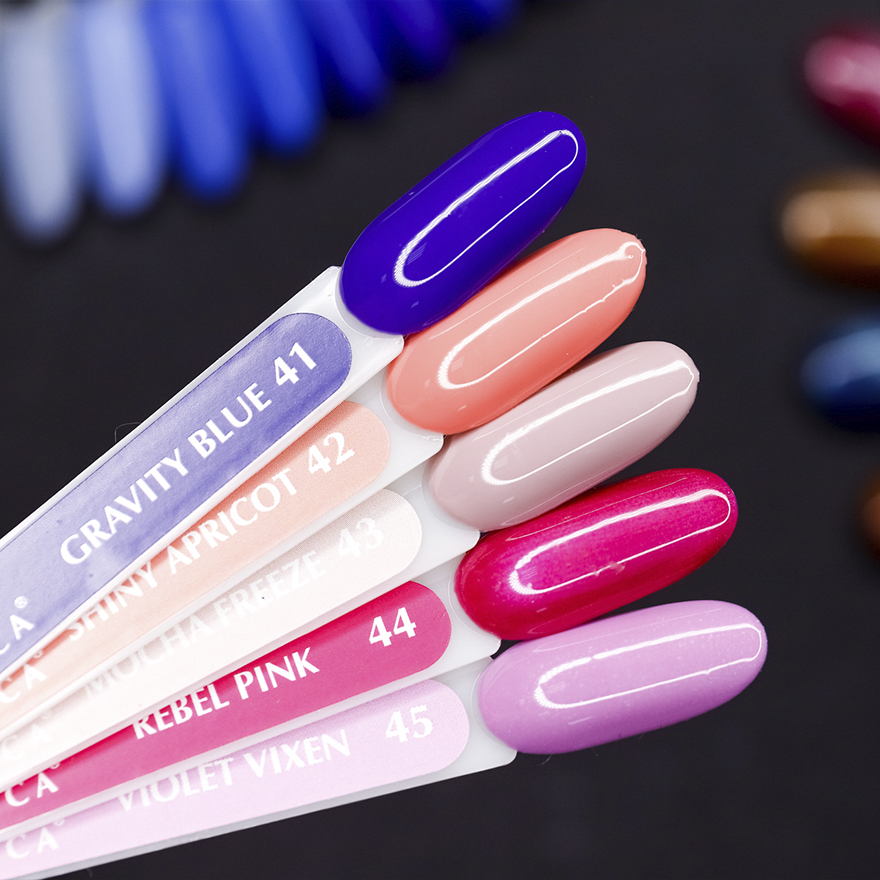 Gel varnish Atica Rebel Pink GPM44 (hot pink, micro-shine), 7.5 ml
