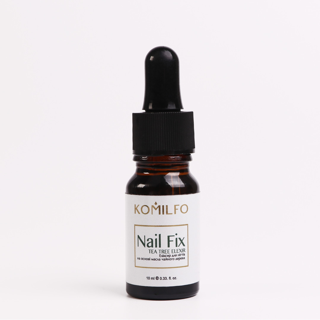 Komilfo Nail Fix elixir for nails with tea tree, with dropper, 10 ml