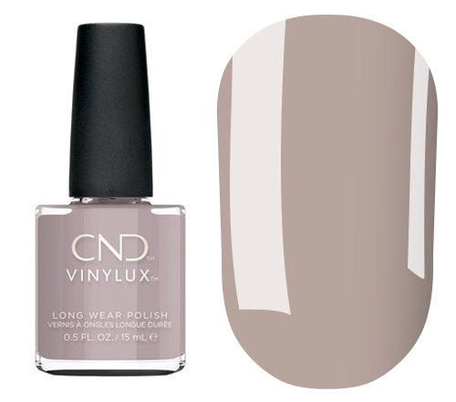 Varnish CND Vinylux - Change Sparker (375) (gray-beige, enamel), 15 ml