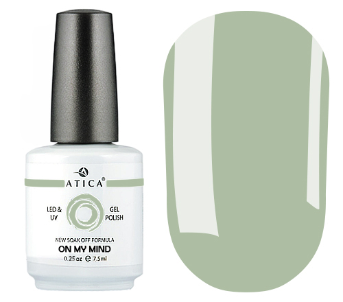 Gel varnish Atica On My Mind GPM157 (pale khaki, enamel), 7.5 ml