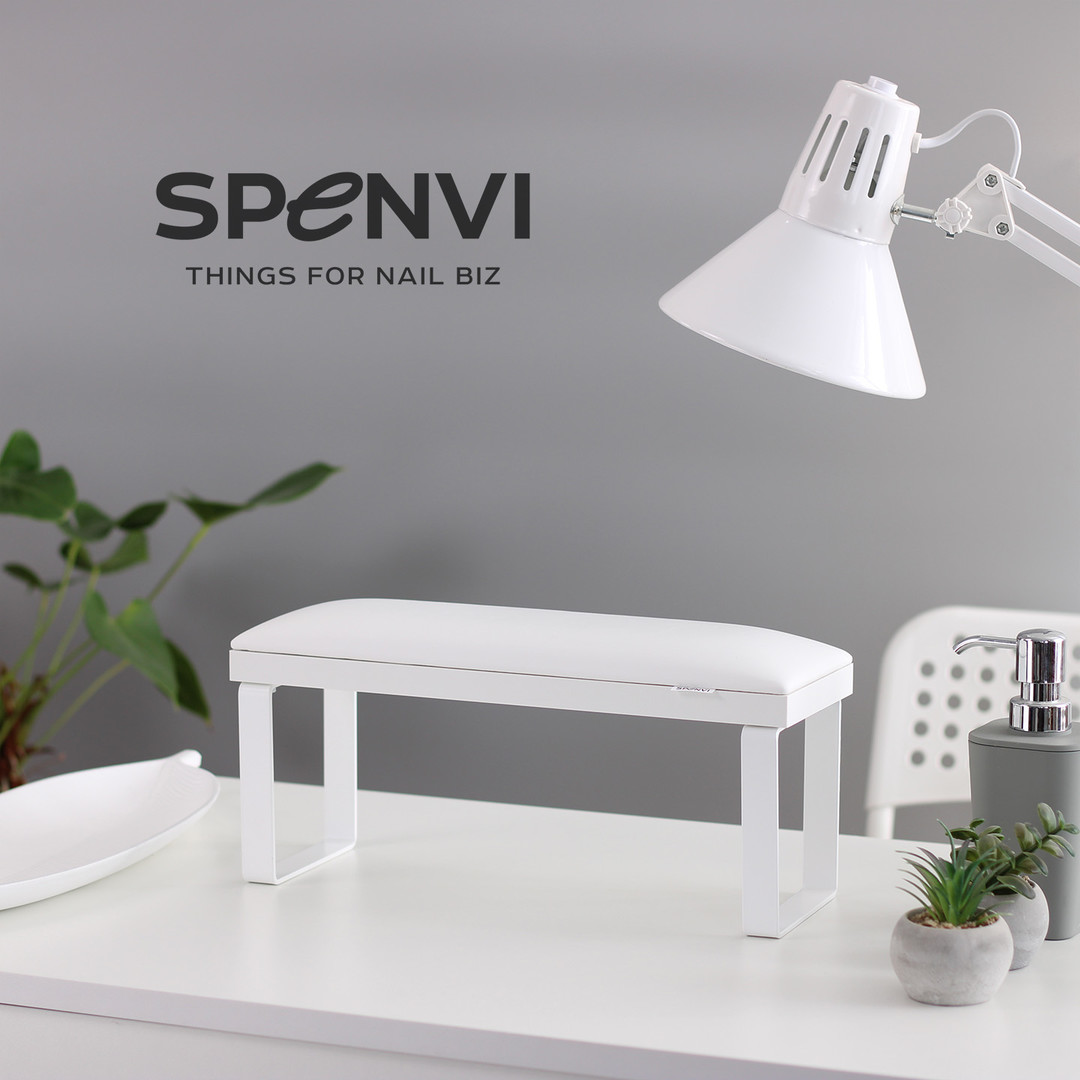 SPENVI Підставка для манікюру Loft Total White на знімних металевих ніжках SPENVI Підставка для манікюру Loft Total White на знімних металевих ніжках
