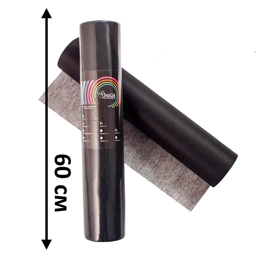 Sangig Простыня со спанбонда 0,6х100 м, черная (1 рул)