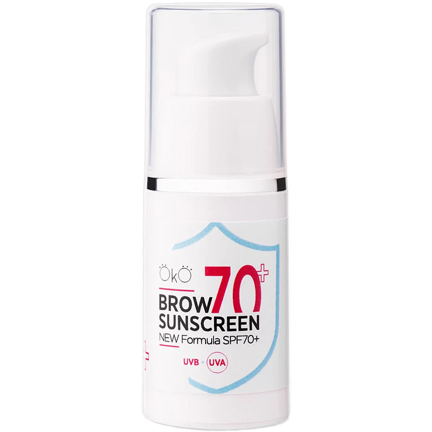 OkO Brow Sunscreen Eyebrow cream after permanent makeup SPF 70+, 15 ml