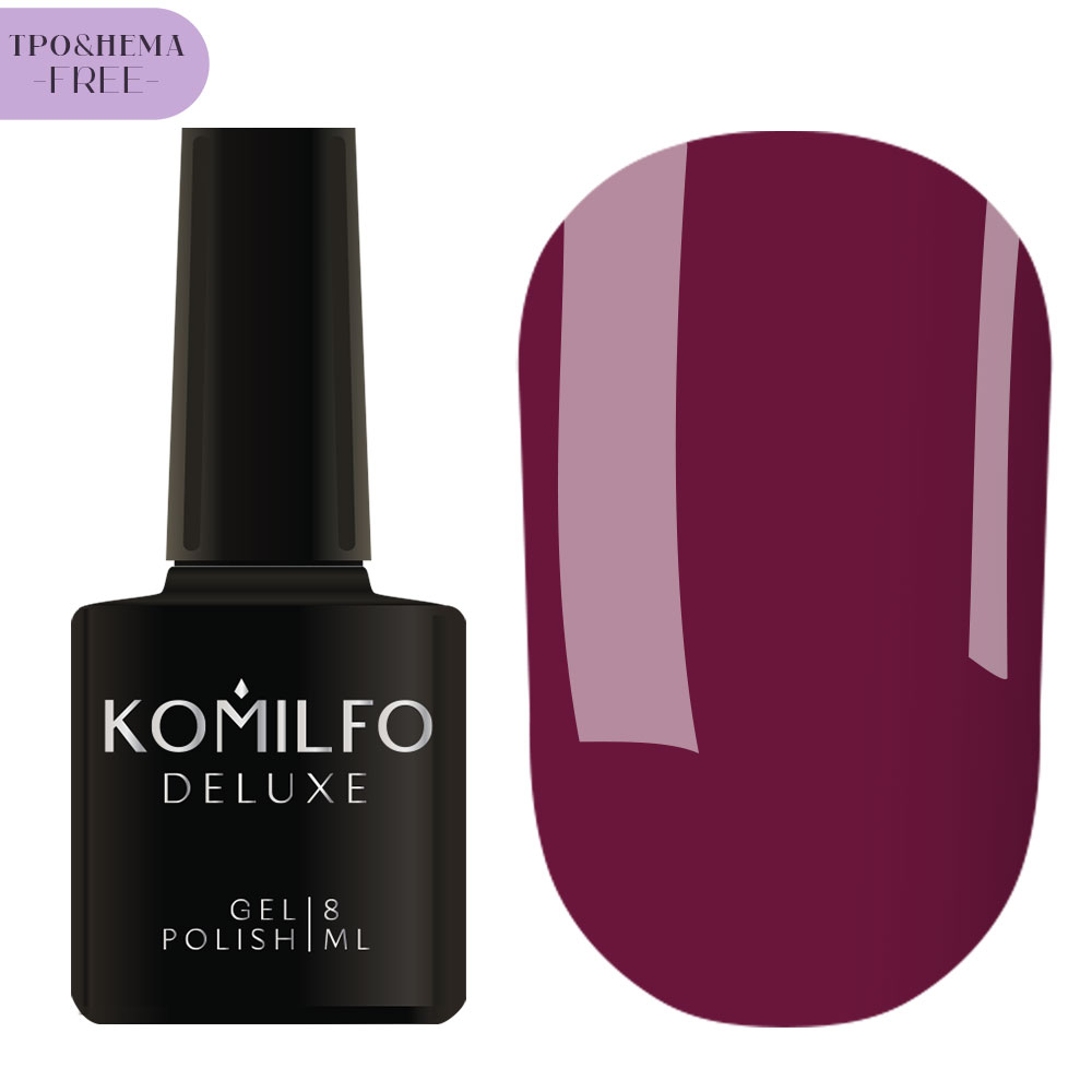 Komilfo Deluxe Series №D093 HEMA/TPO free, цветной гель-лак для ногтей, 8 мл