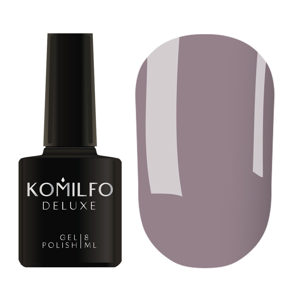 Gel polish Komilfo Deluxe Series D239 (smoky lilac, enamel), 8 ml.