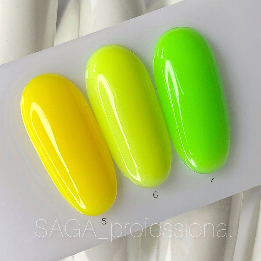 SAGA professional tropical BASE brush 6 (lime, neon), 8 ml SAGA professional tropical BASE brush 6 (lime, neon), 8 ml