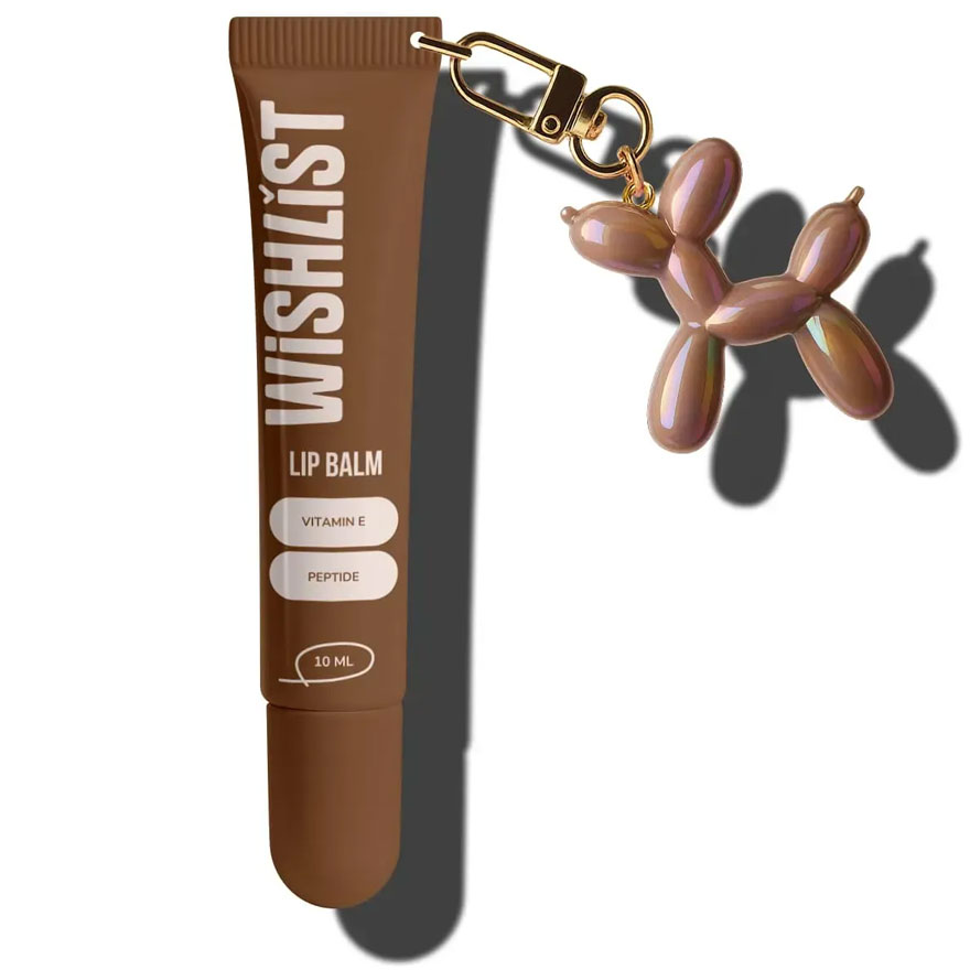 WISHLIST Бальзам-блиск для губ Lip Gloss Balm - Espresso Noir + Іграшка-брелок, 10 мл