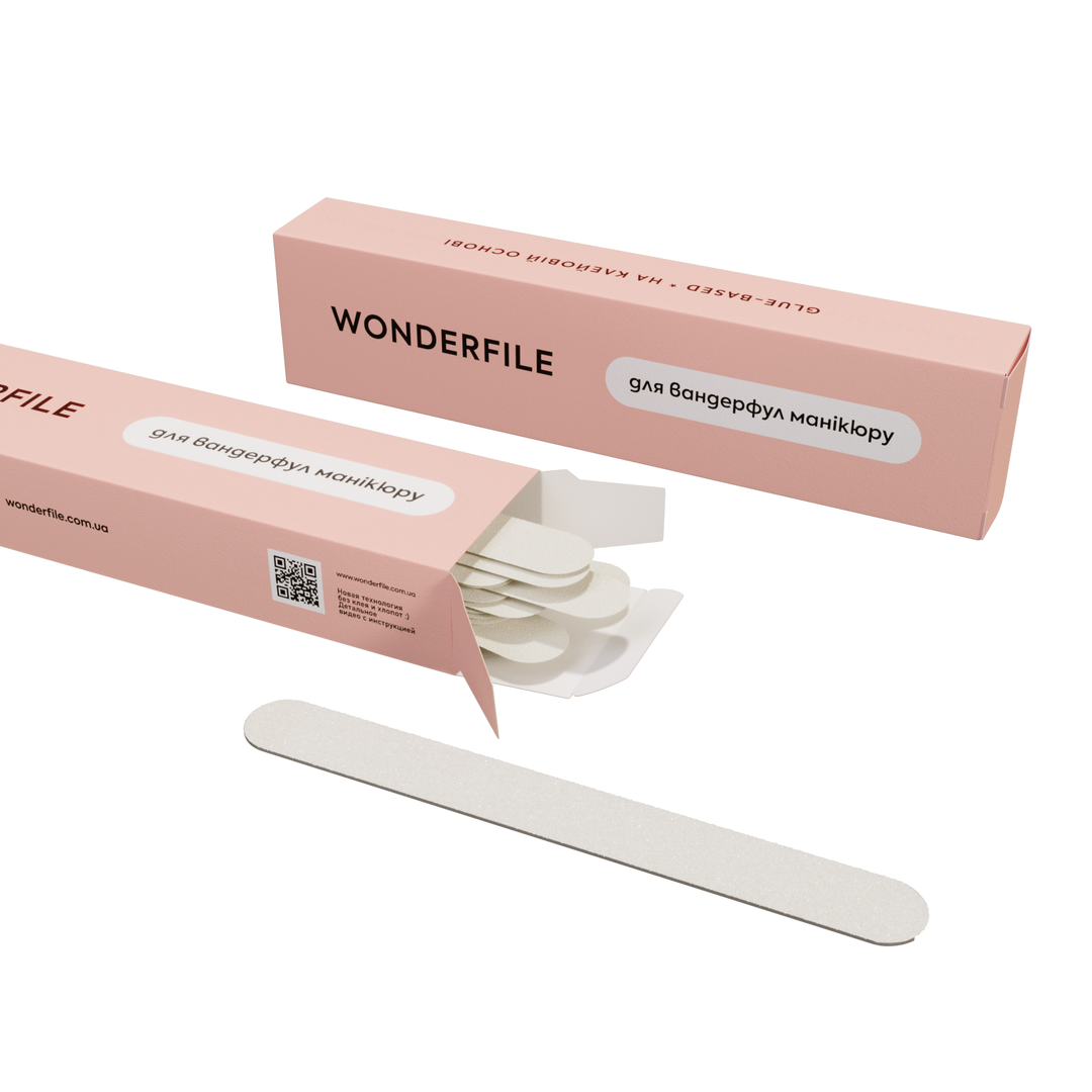 Wonderfile клеевые файлы 130/15 мм, 100 грит, 50 шт Wonderfile клеевые файлы 130/15 мм, 100 грит, 50 шт