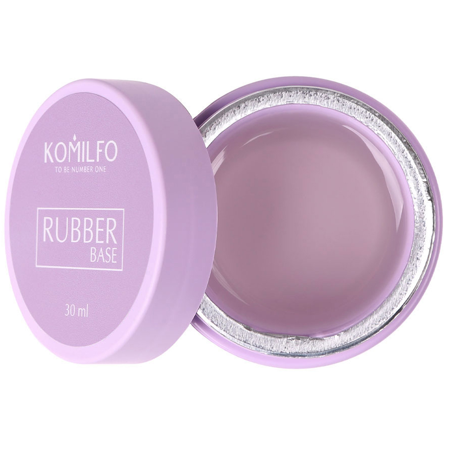 Komilfo Rubber Base Coat - каучукова база для гель-лаку, 30 мл (без пензлика)