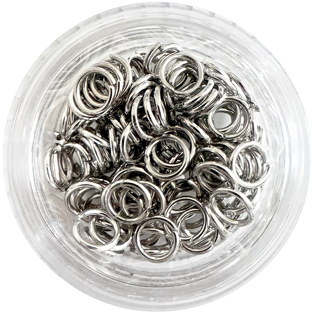 Пирсинг для ногтей Dark Silver, 5 мм