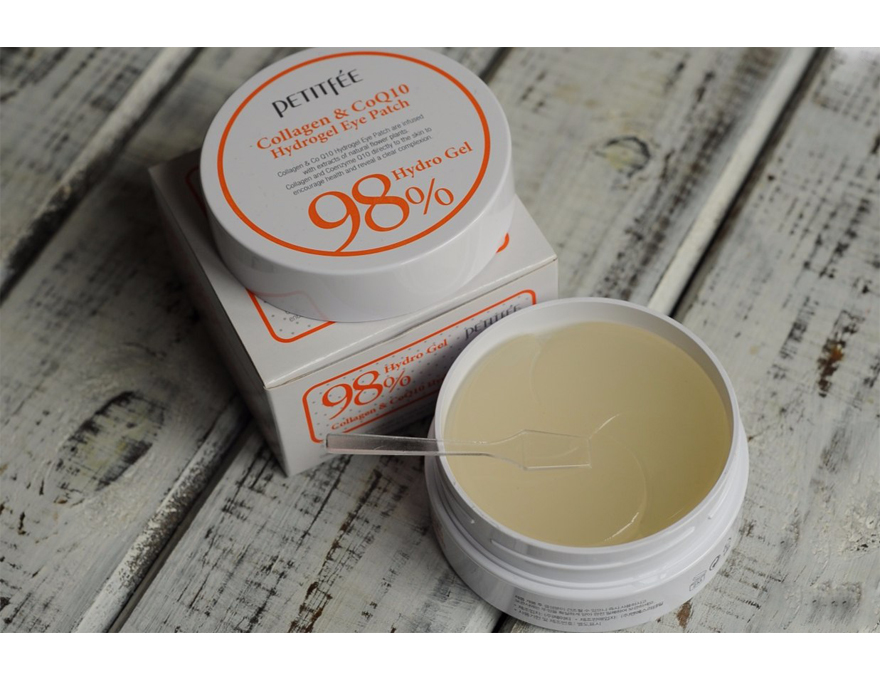 PETITFEE Q10 Collagen & Q10 Hydrogel Eye Patch Collagen & Coenzyme Under Eye Patch, 60 pcs