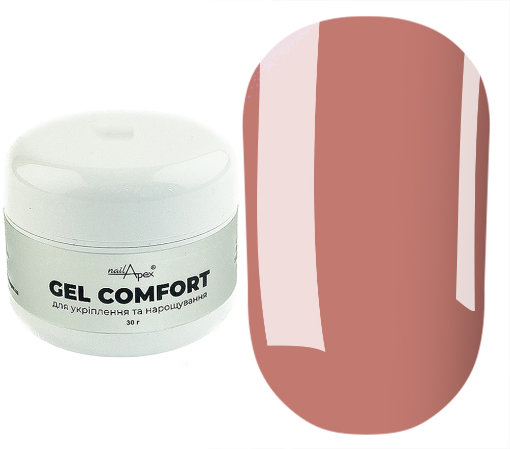 NailApex Гель без опилу COMFORT GEL №2, теплий беж, 30 мл