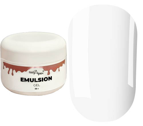 NailApex рідкий моделюючий гель Emulsion Clear №1 (прозорий), 30 г