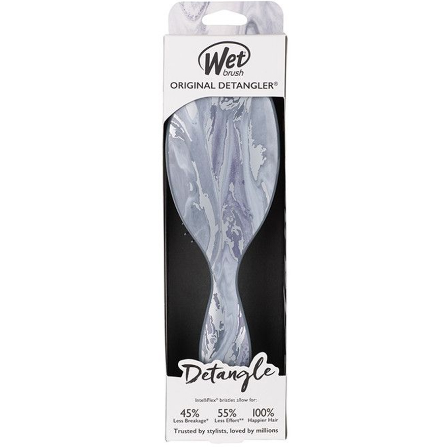 WET BRUSH Hair brush ORIGINAL DETANGLER - Metallic Marble - Silver