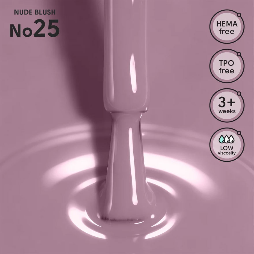 Shelly Гель-лак Nude Blush 25, 12 мл