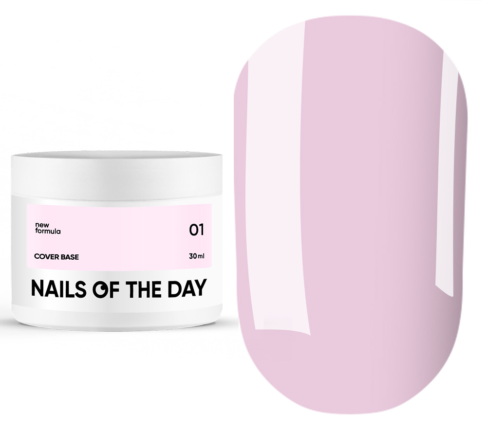 Nails Of The Day Nail base Cover base No. 01 (soft pink), 30 ml