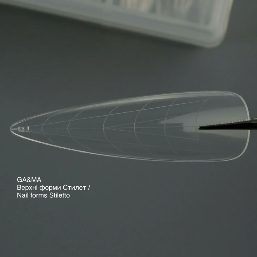 Ga&Ma Верхні форми Nails forms Stiletto collaboration with