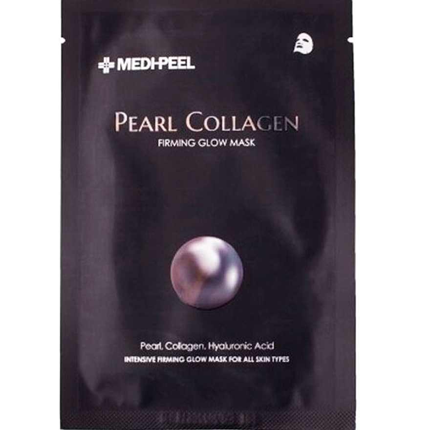 MEDI-PEEL Pearl Collagen Firming Glow Mask 1ea, Pearl Collagen Firming Mask, 25 ml
