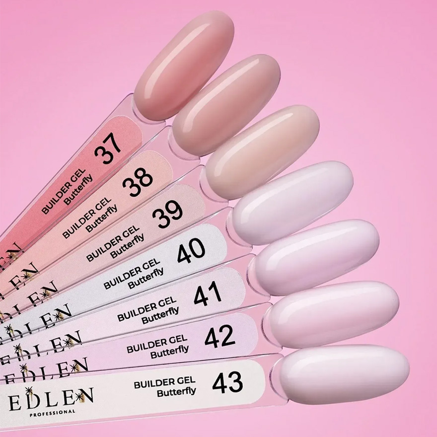 Edlen Гель для ногтей Builder gel Butterfly №42, 15 мл