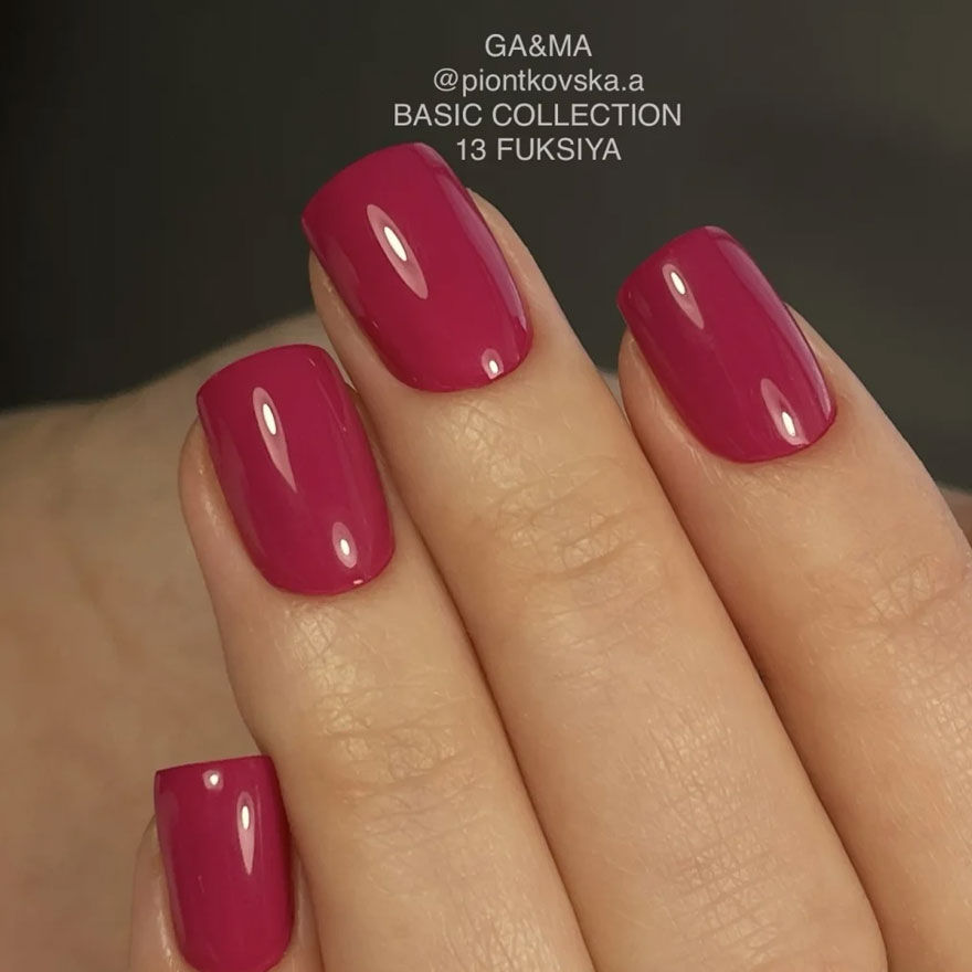 GA&MA Гель-лак Basic collection 013 fuksiya, 10 мл