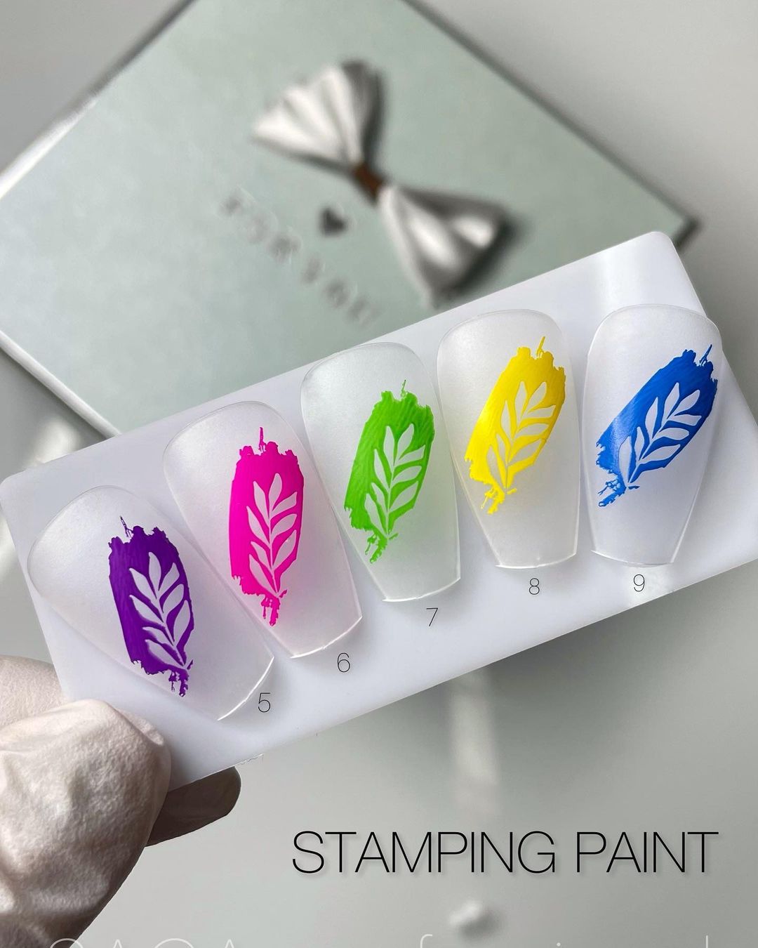 SAGA professional varnish paint for stamping 07 bright green, 8 ml