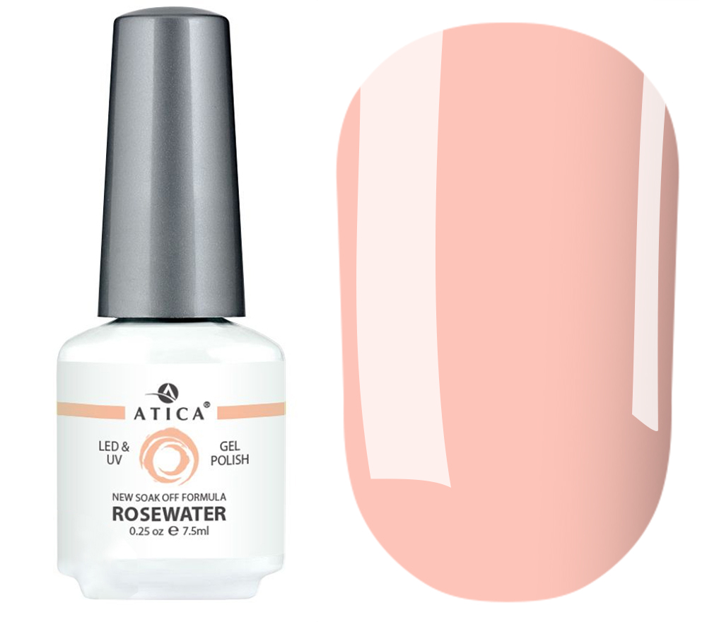 Gel polish Atica GPM 252 Rosewater (peach, enamel), 7.5 ml