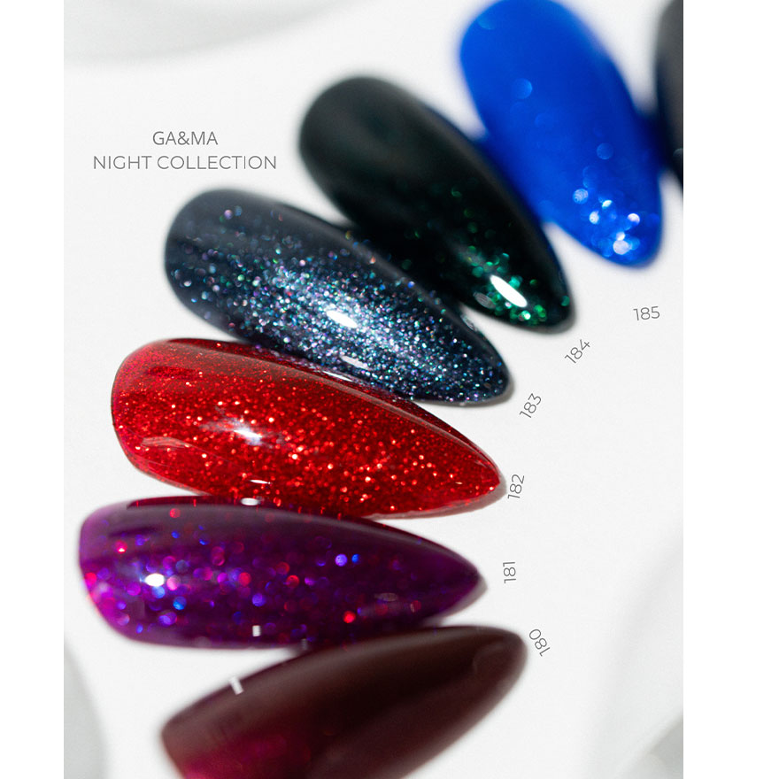 GA&MA Гель-лак Night collection 183 Deep-Sea dragon, 10 мл