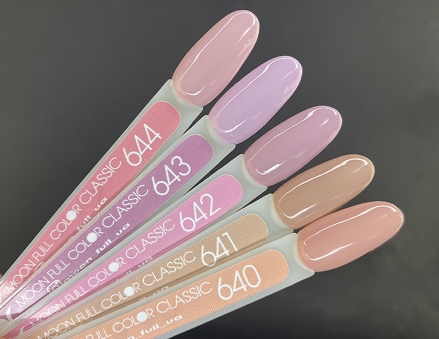 Гель-лак MOON FULL color Gel polish №644 пудровий рожевий, 8 мл