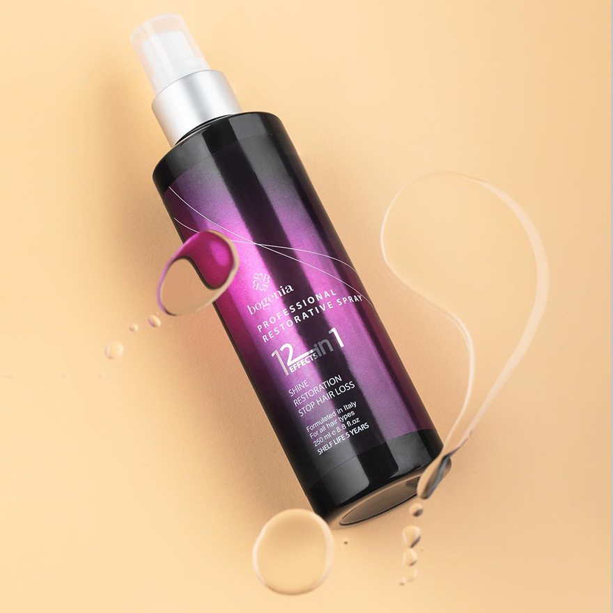 BOGENIA Restorative hair spray with marula oil 12 in 1 Marula Oil Restorative Spray, 250 ml
