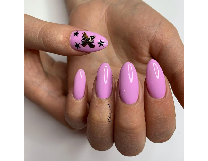 Atica GPM104 Ballet Pink gel-varnish (lilac-pink, enamel), 7.5 ml