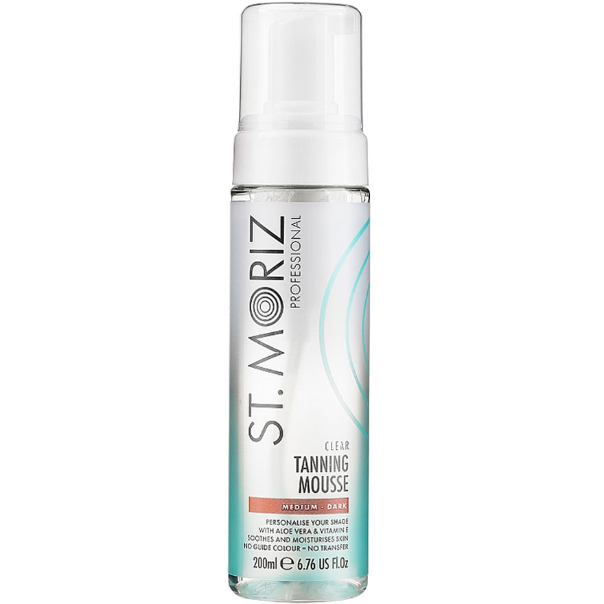 St. Moriz Pro, Clear Mousse Автобронзант-мус - Medium-Dark, 200 мл