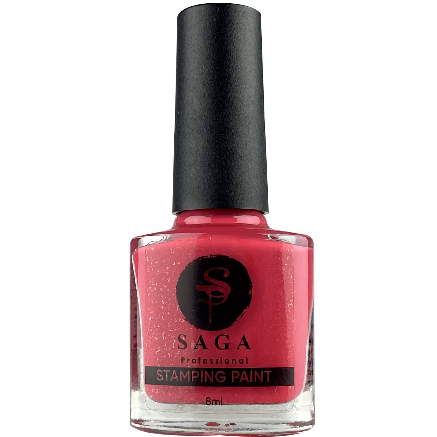 SAGA professional farba varnish for stamping 27 berry, 8 ml