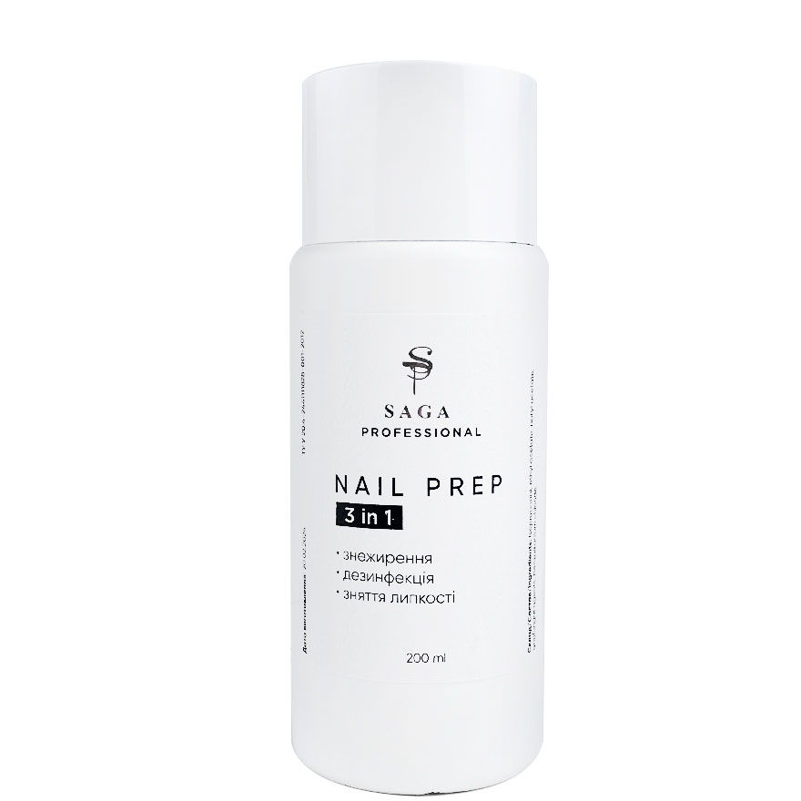SAGA professional Liquid 3in1 NAIL PREP 3in1, 200 ml