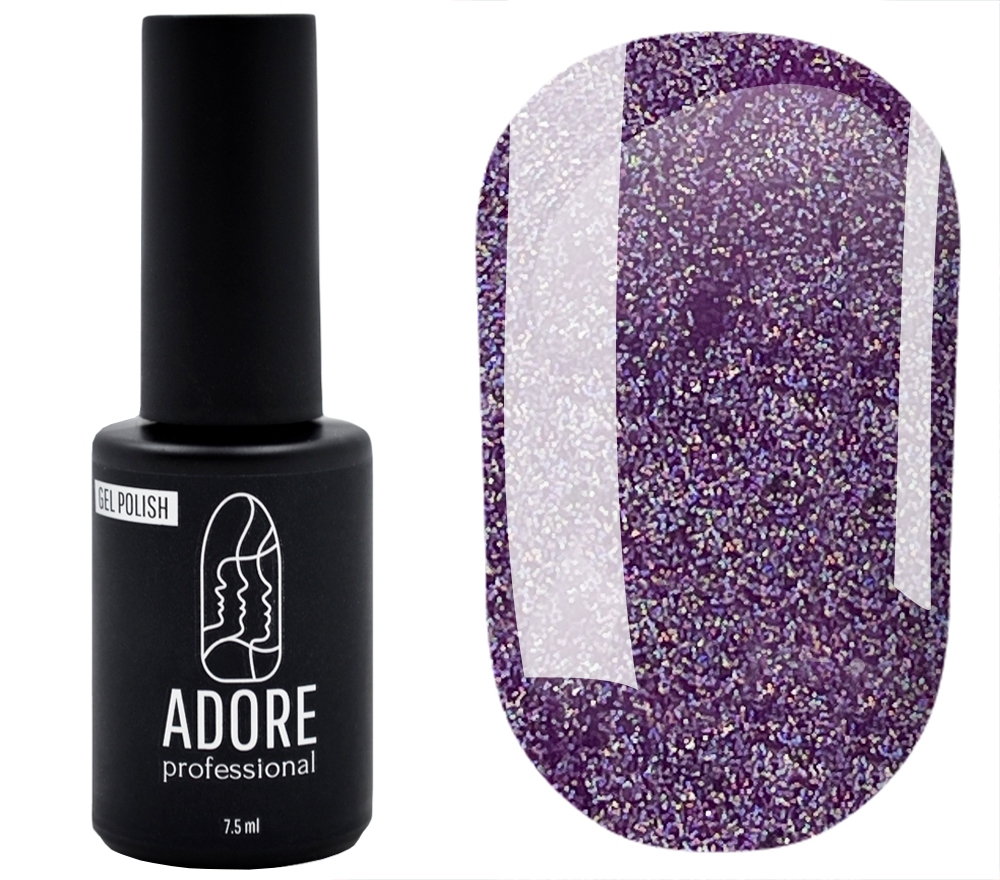 Гель-лак ADORE Professional №357 (мерцающий фиолетовый, микроблеск), 8 мл
