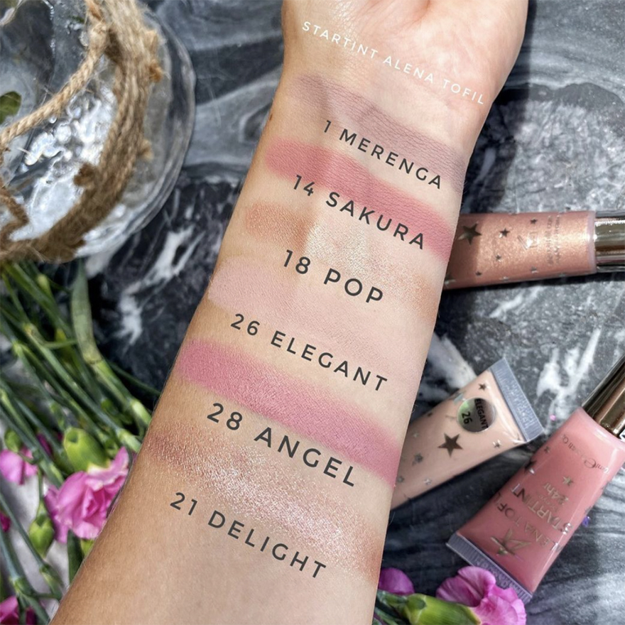 ALENA TOFIL Cream-to-powder eyeshadows, waterproof LuxeGlow Cream-to-Powder - 21 DELIGHT, 10 ml