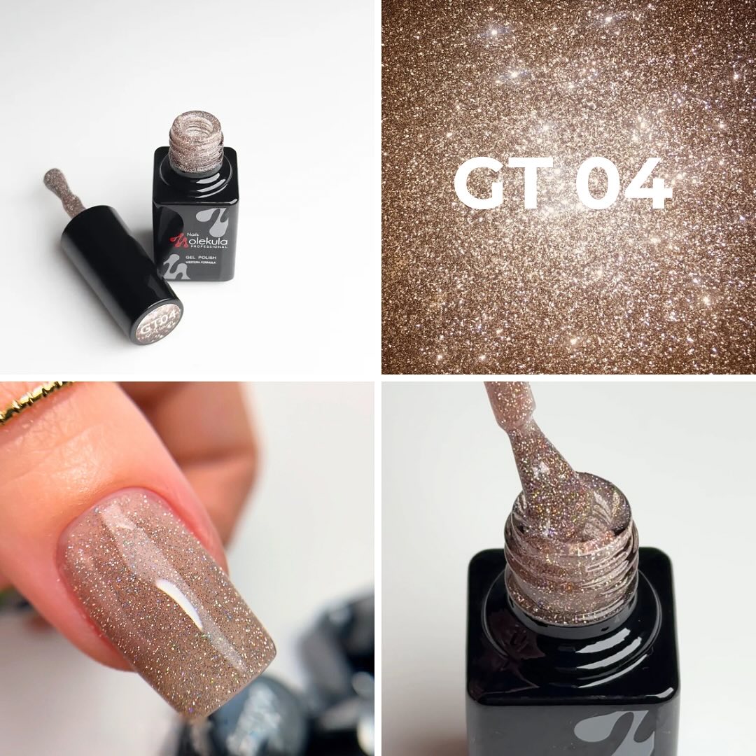 Molekula Гель-лак для нігтів GLINT TOUCH №GT04, 6 мл
