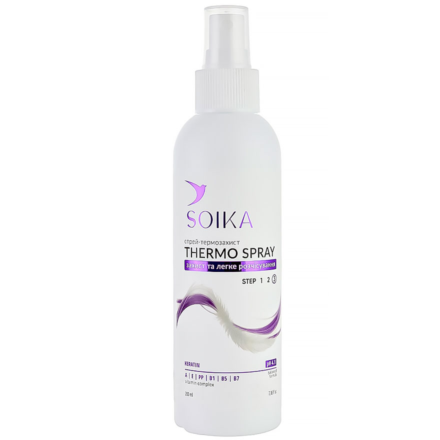 SOIKA Heat protection spray Protection and easy combing, 200 ml