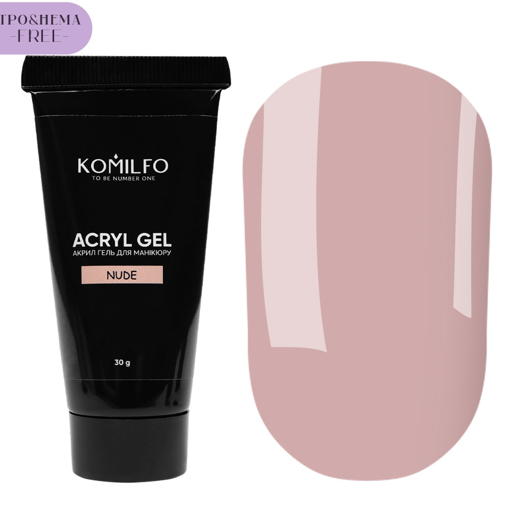 Komilfo Гель для ногтей Acryl Gel Nude, 30 г