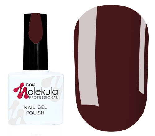 Molekula gel varnish No. 010 (burgundy-plum, enamel), 11 ml