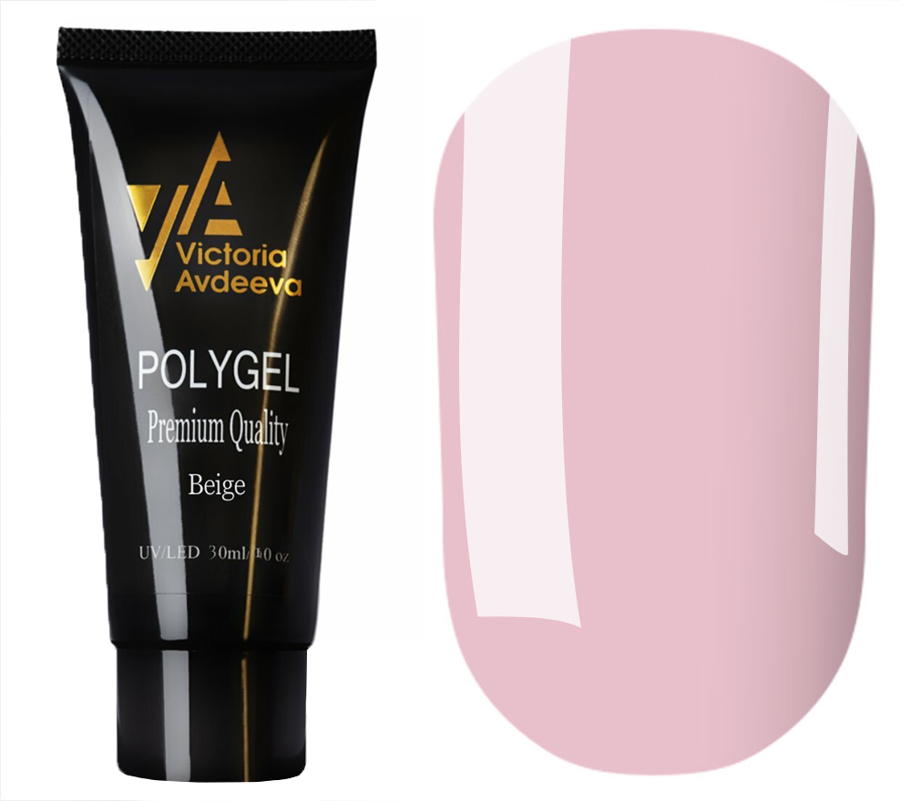 Victoria Avdeeva Гель для ногтей Polygel Beige, 30 мл
